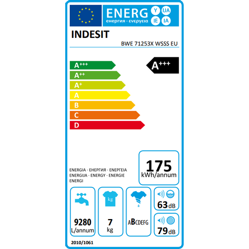 Indesit perilica rublja BWE 71253X WSSS EU slika 2