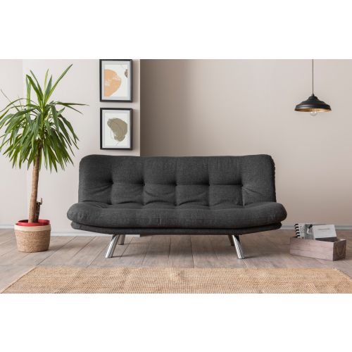 Atelier Del Sofa Misa Small Sofabed - Tamno Siva Trosed na razvlačenje slika 1