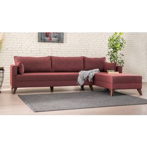 Bella Ugaona Sofa Desna - Grimizno Crvena