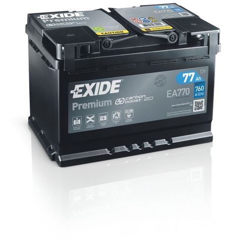 Akumulator EXIDE Premium Carbon 12 V 77 Ah +D slika 1