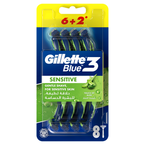 Gillette jednokratni brijači Blue 3 Sensitive 6+2 kom