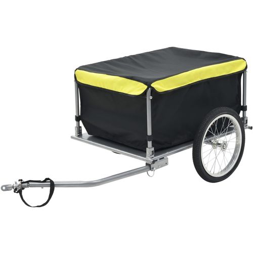 Prikolica za bicikl crno-žuta 65 kg slika 6