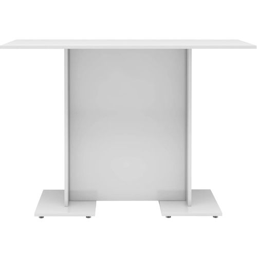 Blagovaonski stol visoki sjaj bijeli 110 x 60 x 75 cm iverica slika 24
