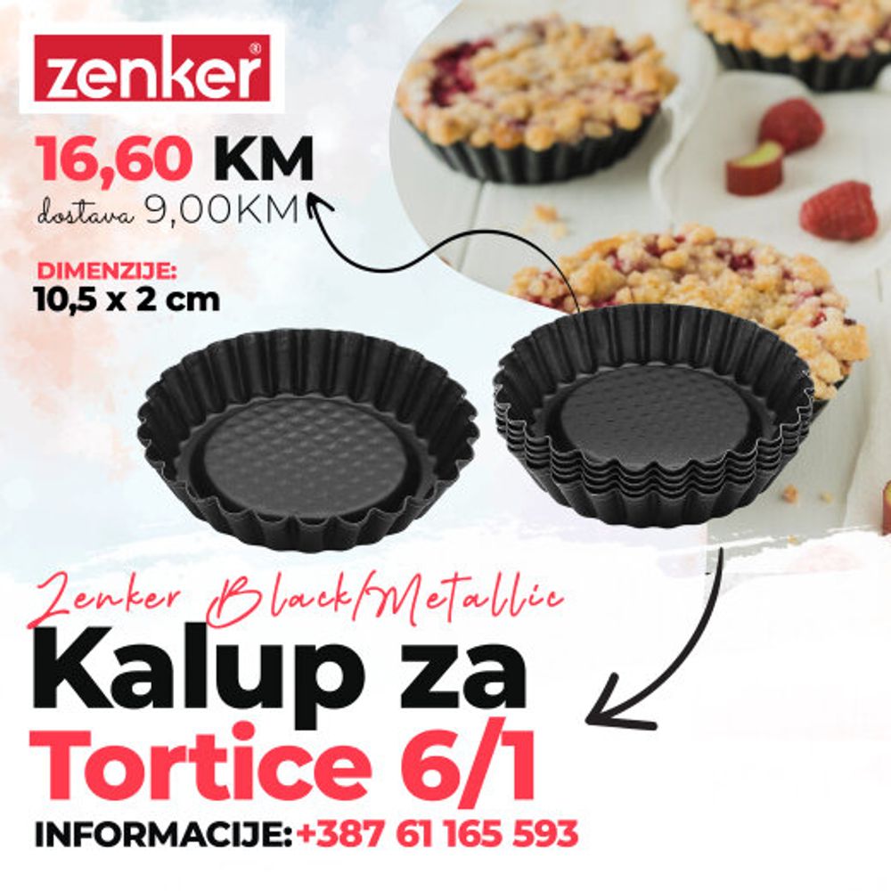 Zenker Kalupi za tart 10.5x2 cm 6/1 slika 1