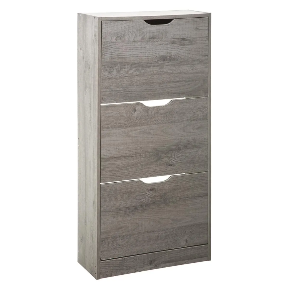 FIVE cipelar sa 3 ladice, Siva boja, 60 x 24 x 118cm slika 1