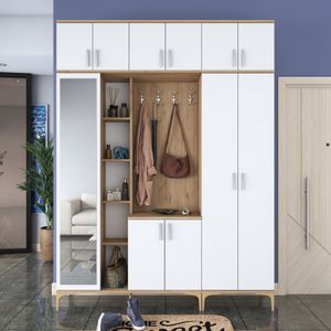 Bijeli Hodnik Ormar EA128 - 2795 Walnut