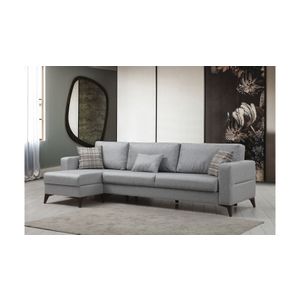 Kristal 3+Corner - Light Grey Light Grey Corner Sofa-Bed