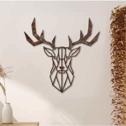 Wallity Metalna zidna dekoracija Rusty Deer 1 slika 1