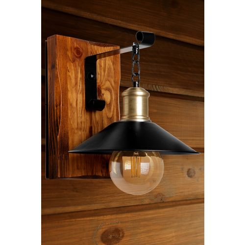 Alkım ceviz metal başlıklı aplik Black
Brown Wall Lamp slika 1