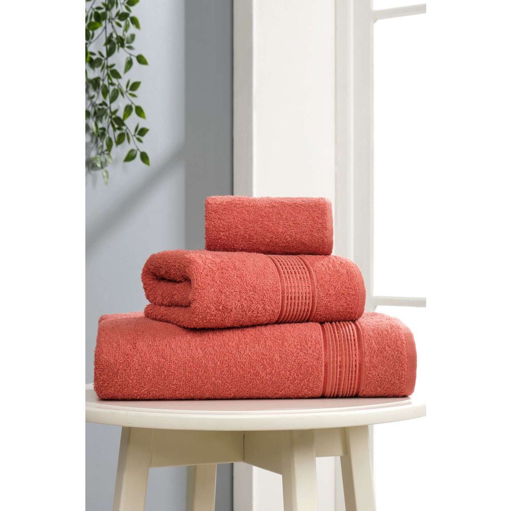 Set peškira (3 komada) Ezgi - Crvena boja slika 2