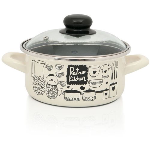 Metalac Šerpa Retro kitchen plitka sa staklenim poklopcem 20 / 2.75 l slika 1