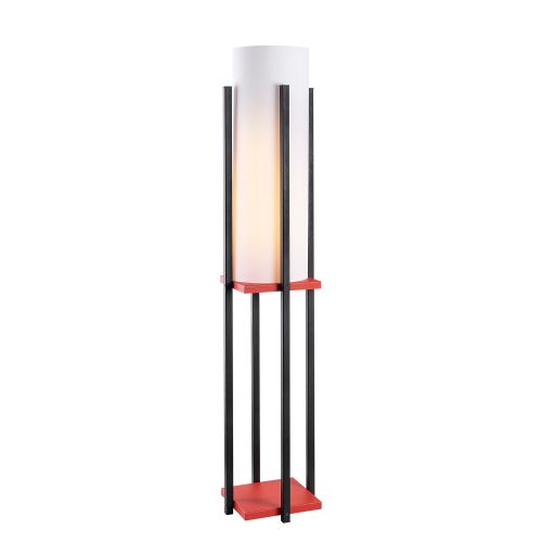 Podna lampa u crno-crvenoj boji, model 7131 slika 4