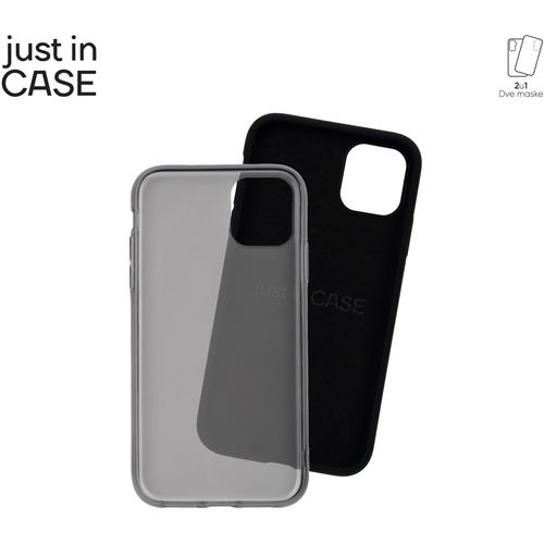 2u1 Extra case MIX paket CRNI za iPhone 11 slika 1