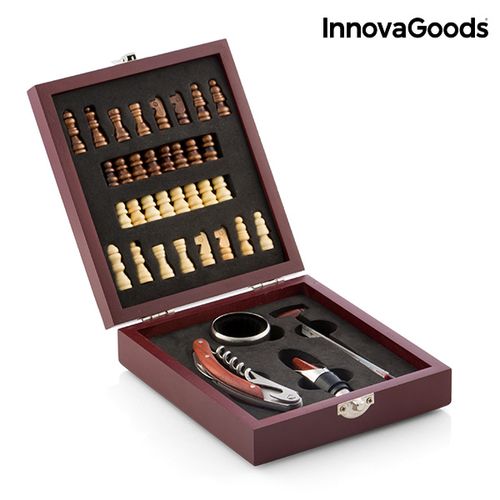 InnovaGoods set za vino i šah 2/1 15x5x17cm slika 1