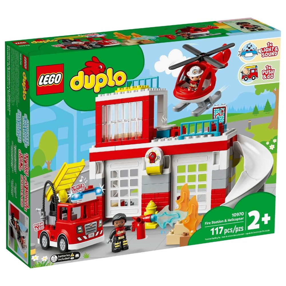 LEGO Vatrogasna stanica i helikopter DUPLO slika 1