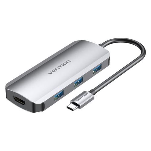 Vention USB-C to HDMI USB 3.0x3 PD Docking Station 0,15m slika 1