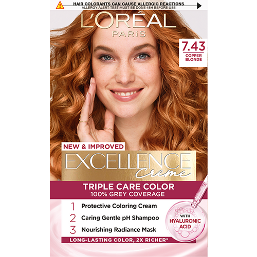 L'Oreal Paris Excellence farba za kosu 7.43 slika 1