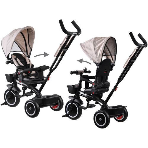 Tricikl Tiny bike 3 u 1 - Beige slika 2