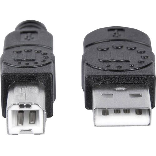 Manhattan USB kabel USB 2.0 USB-A utikač, USB-B utikač 5.00 m crna  337779 slika 4