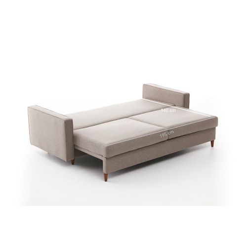 Atelier Del Sofa Trosjed na razvlačenje, Krem, Eva - Cream slika 8