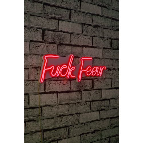 Wallity Ukrasna plastična LED rasvjeta, Fuck Fear - Red slika 1