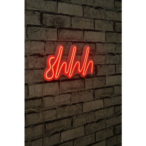 Wallity Ukrasna plastična LED rasvjeta, Shhh - Red slika 1