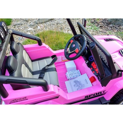 Licencirani S2388 Off Road Jeep rozi - auto na akumulator slika 8