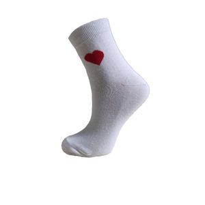 SOCKS BMD Ženska sokna My Pleasure art. 043 vel. 39-42 bela crveno srce