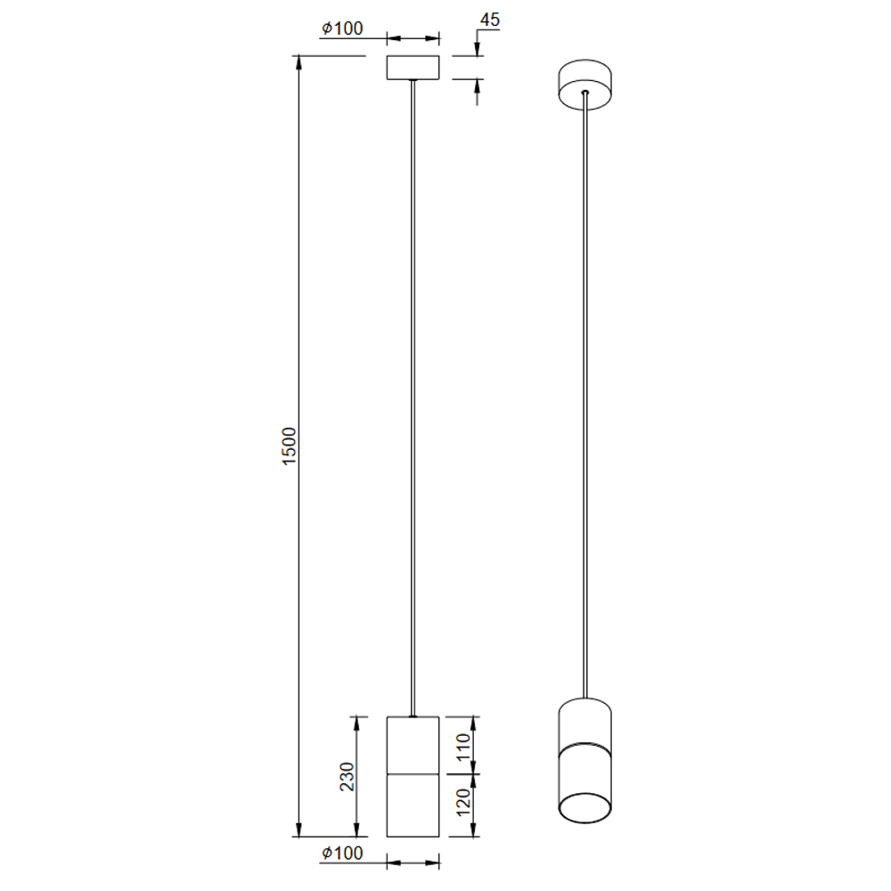 Trio Lightning visilica ROBIN crno mat, 1 x E27 slika 6