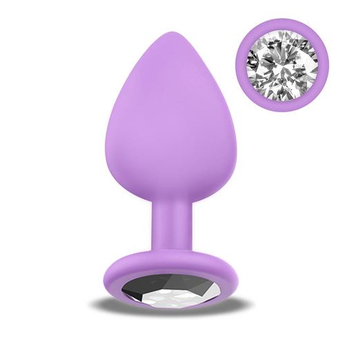 Afterdark Sparkly Butt Plug Lilac S slika 1