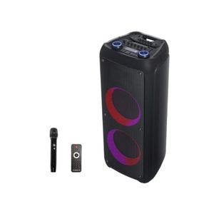 MANTA karaoke Krios Power, 350W, disco, bež mic, daljinski, EQ, crni SPK1202B250