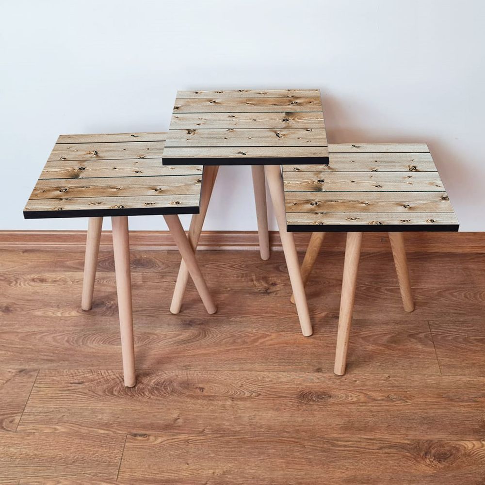 Nesting Table Set (3 komada) - Bež slika 1