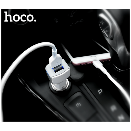 hoco. Auto punjač sa Lightning kabelom, 2 x USB, 5 V/2.4 A - Z23 Grand Style set, Lightning slika 6