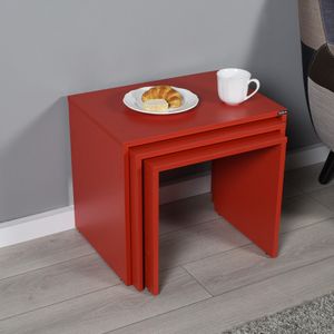 SHP-103-KK-1 Red Nesting Table