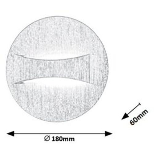 Rabalux Neville zidna lampa, brušeni aluminijum, LED 6W slika 4