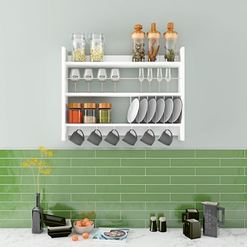 Kolin - White White Kitchen Shelf slika 2