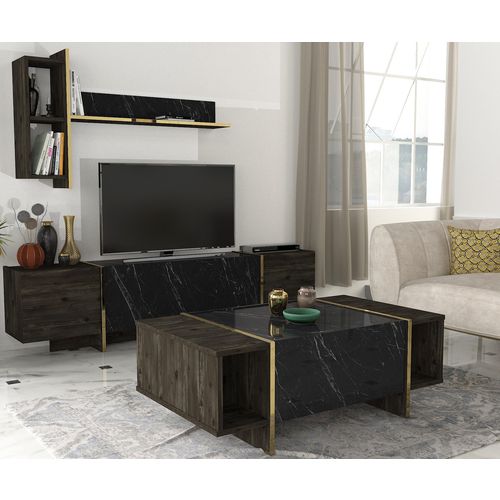 Veyron Set 1 Black
Gold Living Room Furniture Set slika 2