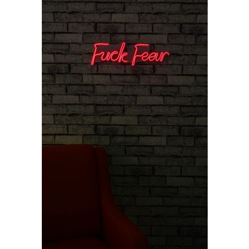 Wallity Ukrasna plastična LED rasvjeta, Fuck Fear - Red slika 2