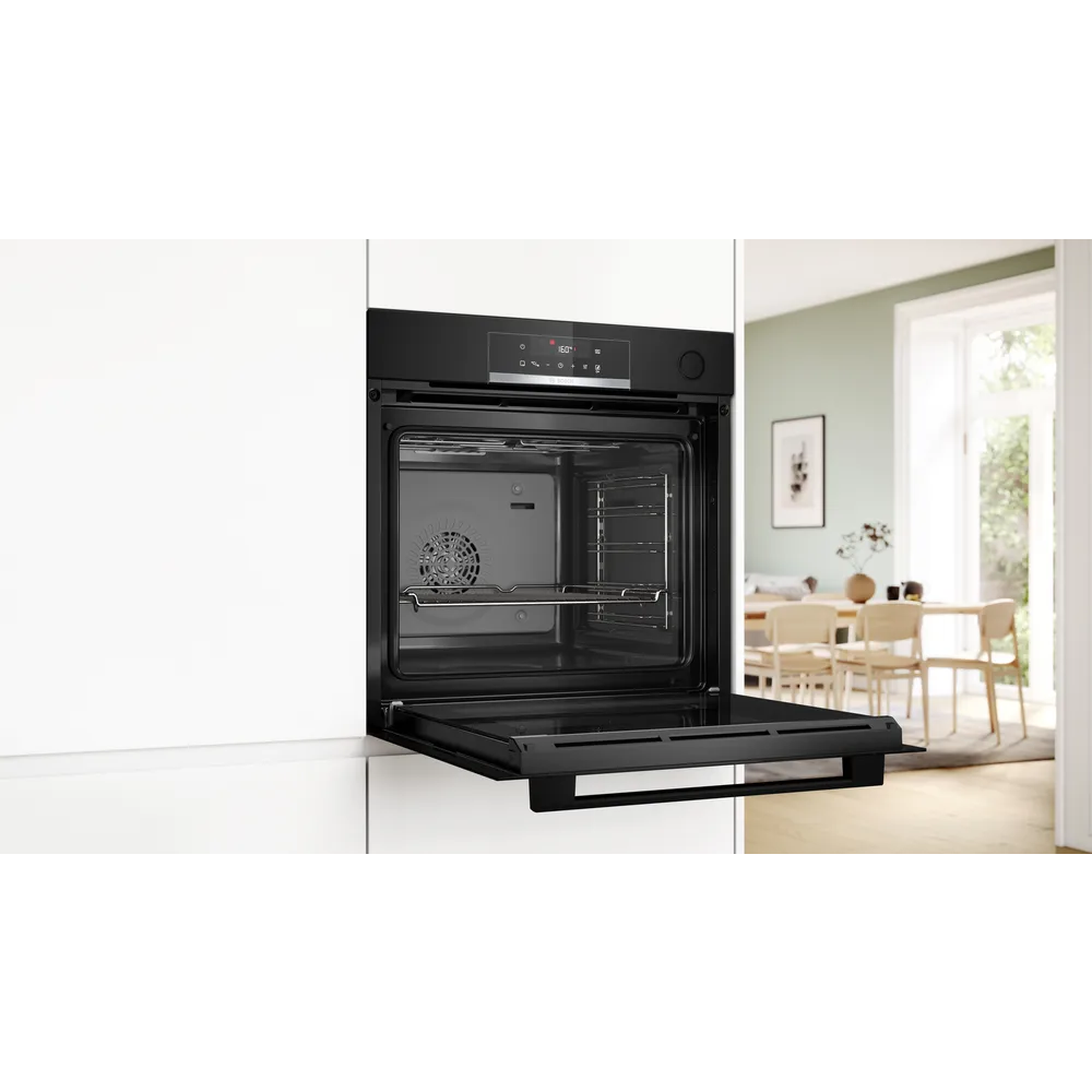 BOSCH pećnica  Serie 4| CRNA, Dodavanje pare,EcoClean,8 programa, A+,AIRFRY slika 4