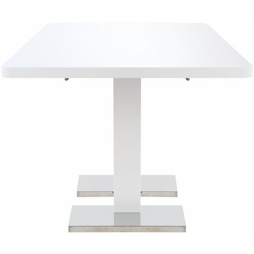 Produživi stol visokog sjaja bijeli 180 x 90 x 76 cm MDF slika 30