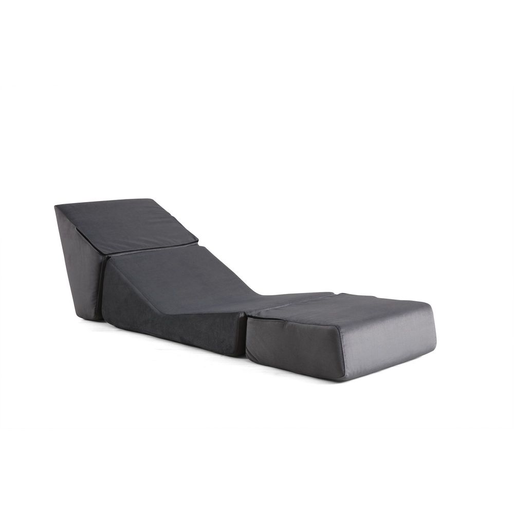 Sofa na razvlačenje za jednu osobu Origami - Siva slika 6