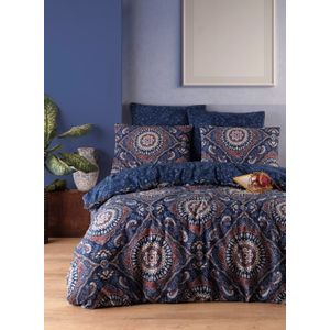 Varak - Dark Blue Dark Blue Double Duvet Cover Set