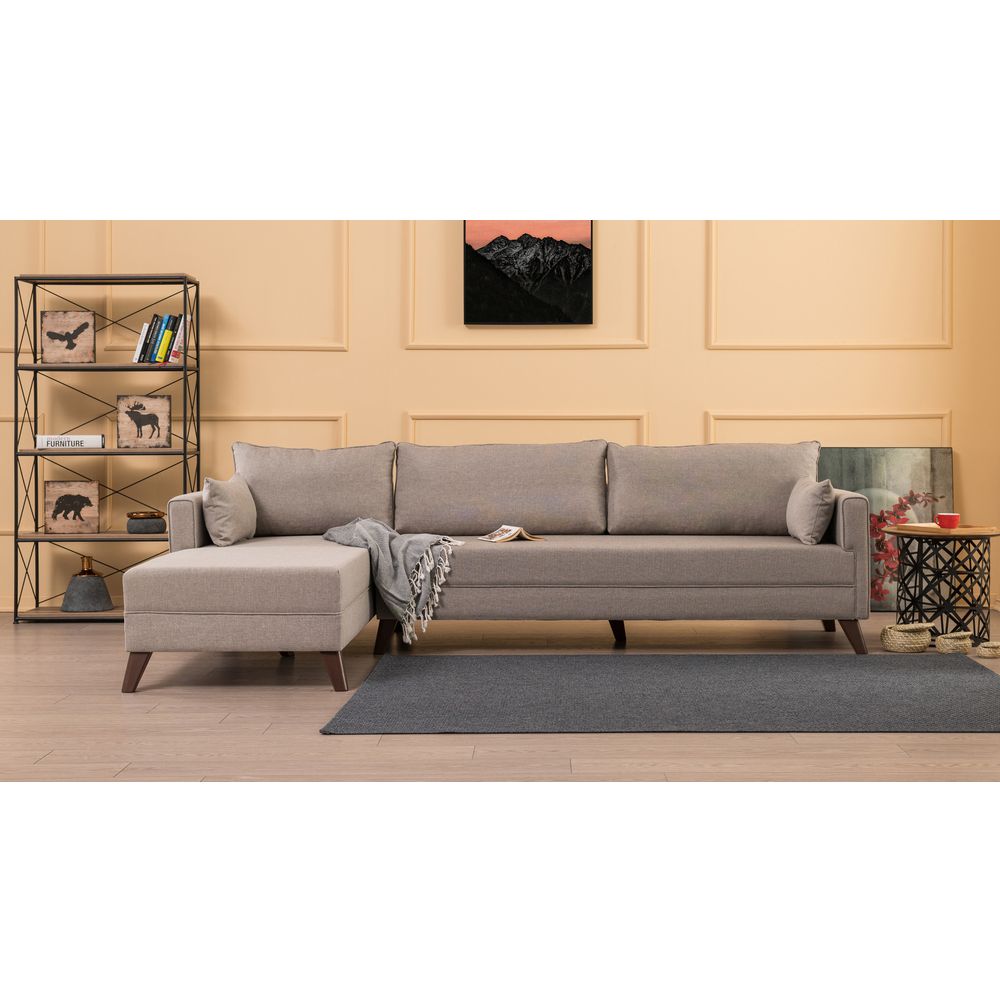 Bella ugaona sofa Lijevi 1 - krem boja slika 1