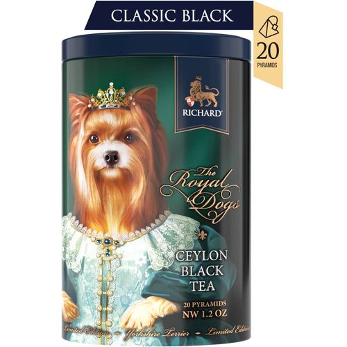 RICHARD Tea Royal Dogs, York - Fini cejlonski crni čaj - pakovanje od 20 piramida 111462 slika 1