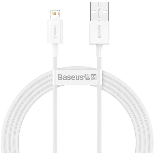 Baseus Superior Series kabel USB na Lightning 2.4A 1,5m (bijeli) slika 1