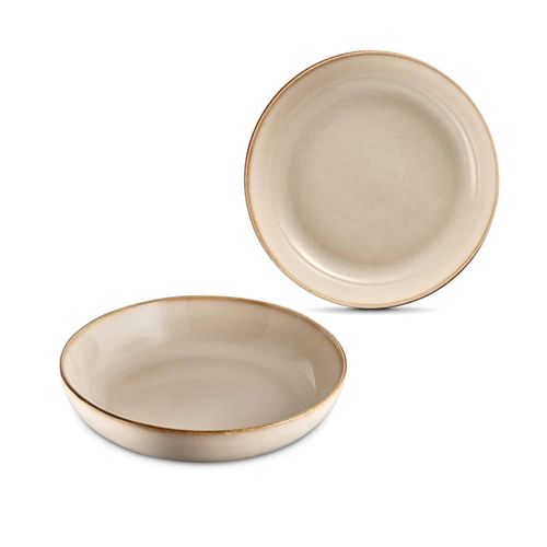 Tanjir soup/pasta 2pcs ivory slika 1