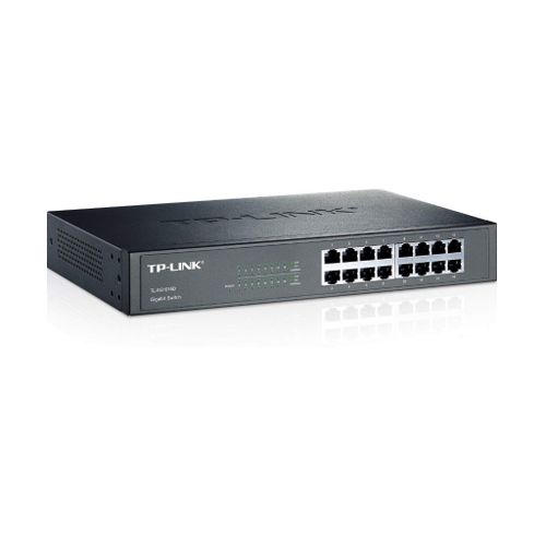 TP-LINK switch TL-SG1016D Gigabit 16x RJ45 10 100 1000Mbs Rackmount metalno kuciste slika 1