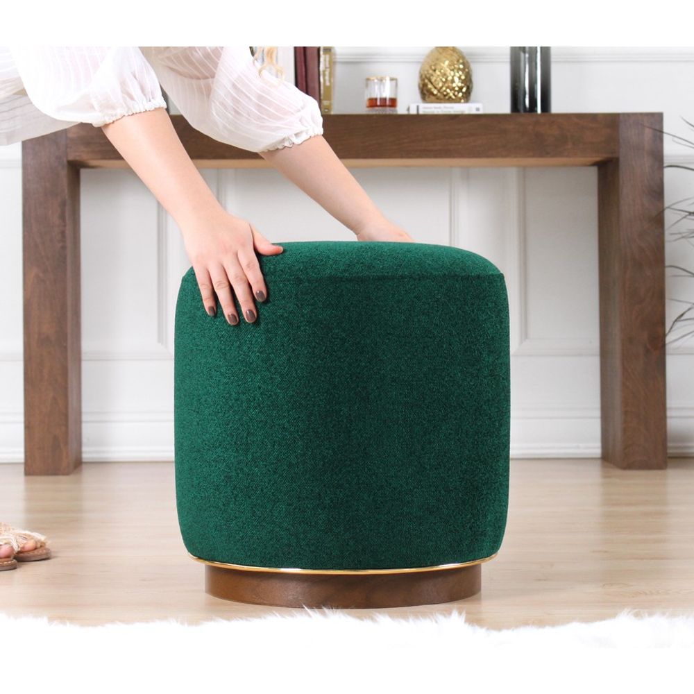 Zeone - Tamnozelena Pouf slika 4