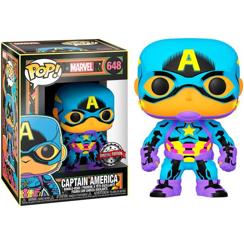 POP figure Marvel Black Light Captain America slika 3