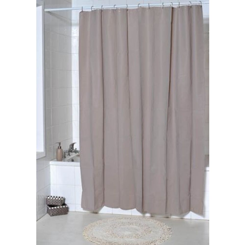 TENDANCE Zavjesa za kadu 180x200cm, PEVA Smeđa slika 1